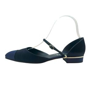 CHANEL Other Open Shoes Navy/Blue Size 38.5
